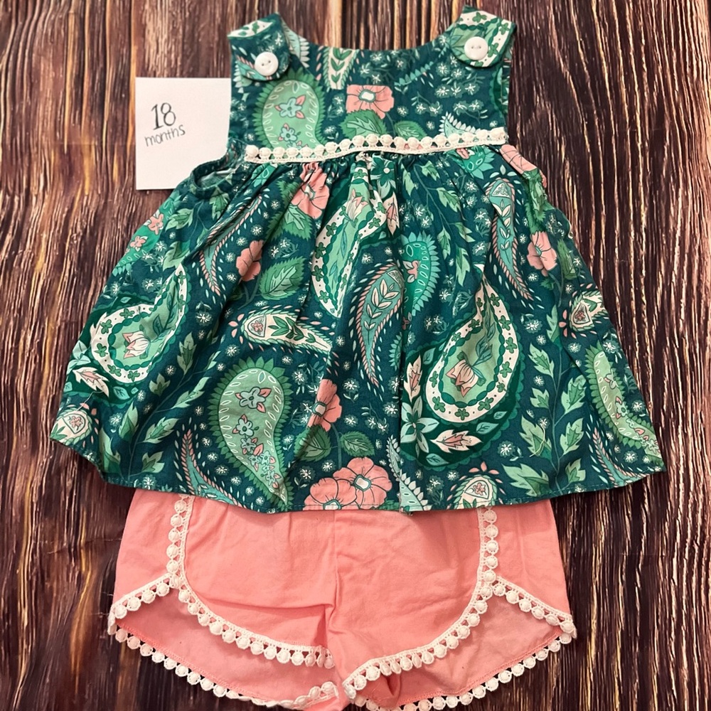 Ric Rac and Ruffles Bubble. 18 months
